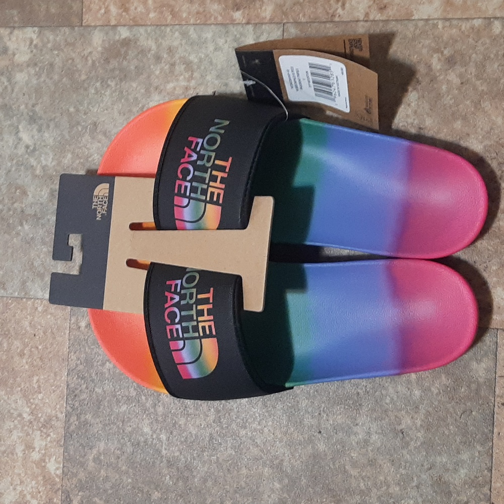 New With Box. The North Face Basecamp III Pride Slides. Men's Size 12.